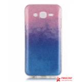 Полимерный TPU Чехол "Градиент" Для Samsung Galaxy J7 SM-J700H (Синий)